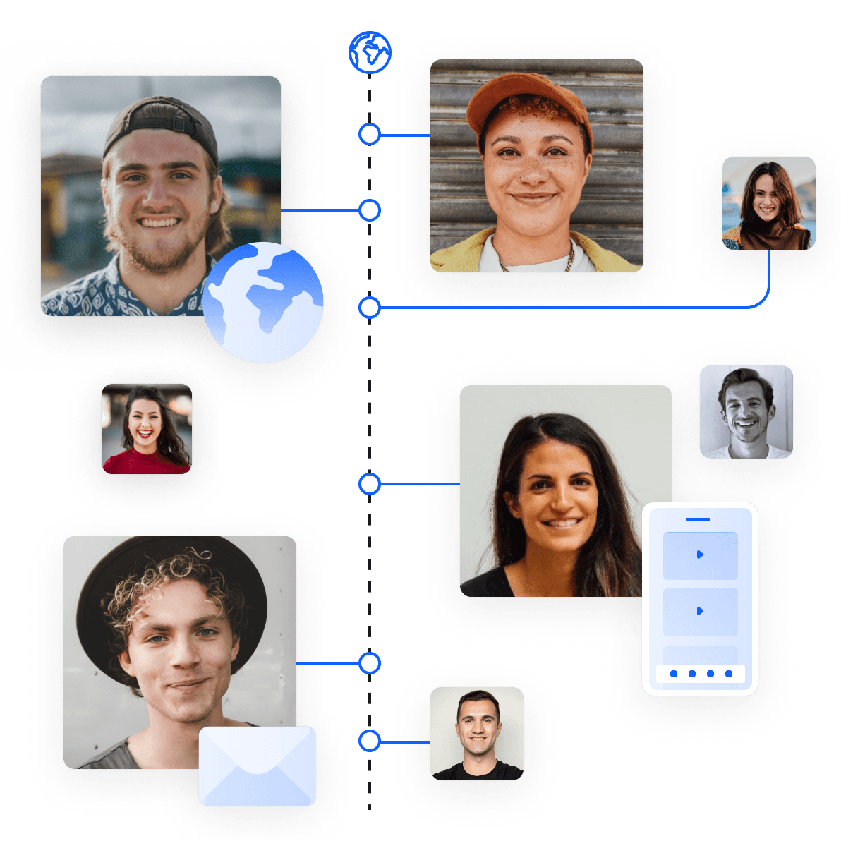 من نحن  -  كذلك مصممي ومطوري تطبيقات الجوال، بجانب خبراء التسويق الإلكتروني وتهيئة المواقع لمحركات البحث.